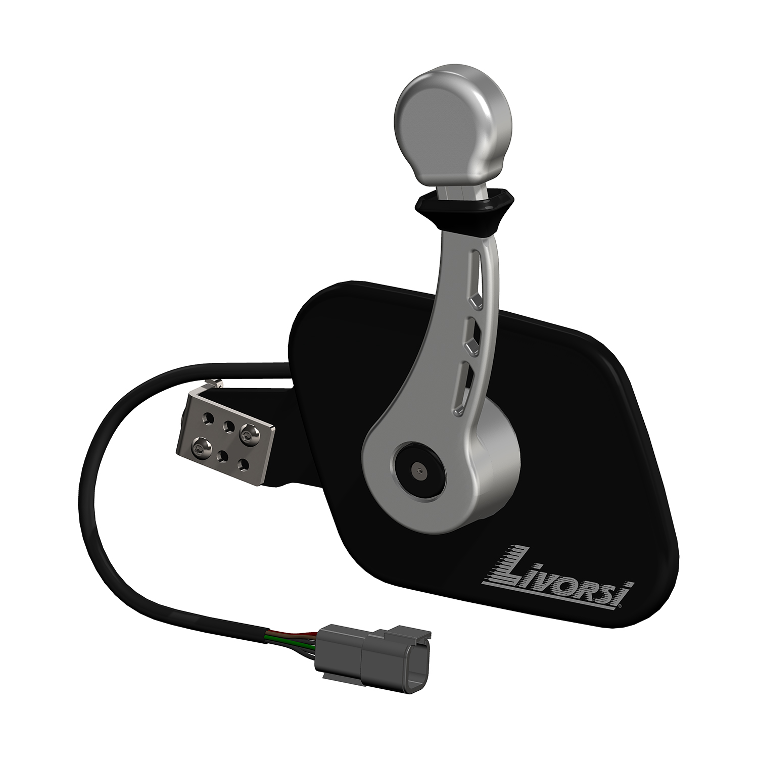 Livorsi side mount electric throttle with mechanical shift for PCM engines – EMCPCF101 Product Image 1