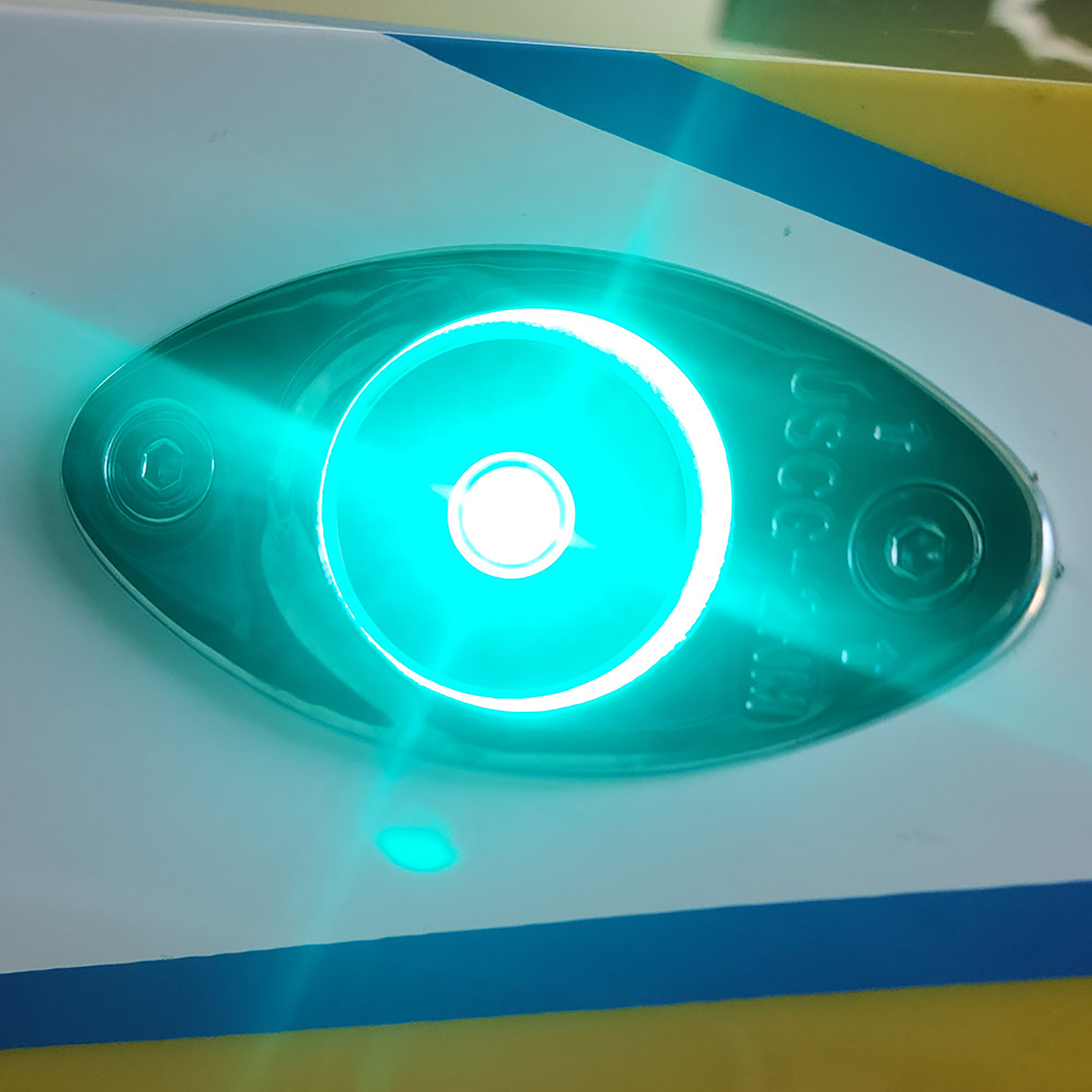 Polished stainless green LED navigation light – LEDNL3G Product Image 2
