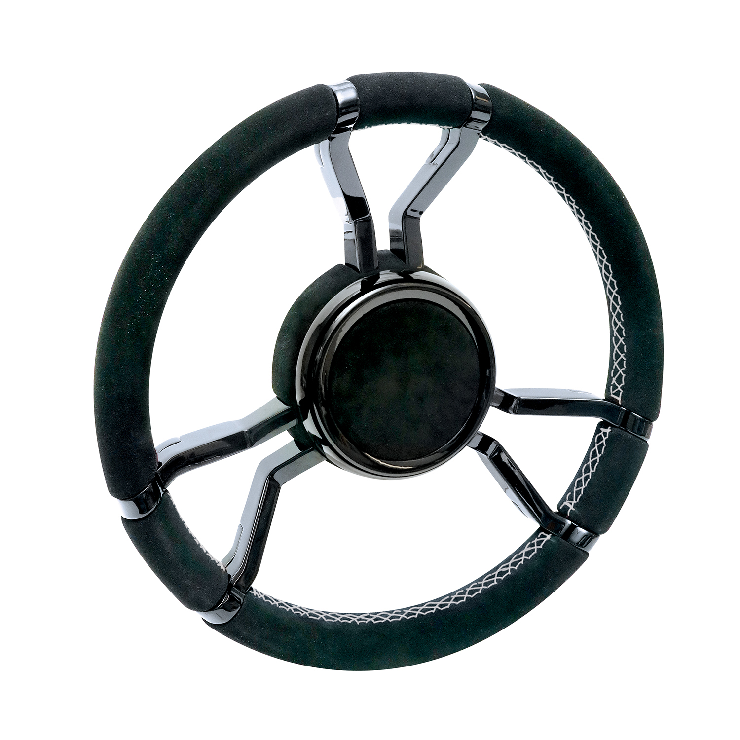 Alcantara covered Livorsi Apex wheel with gloss black spokes – LSWA010501GXA01100 Product Image 1