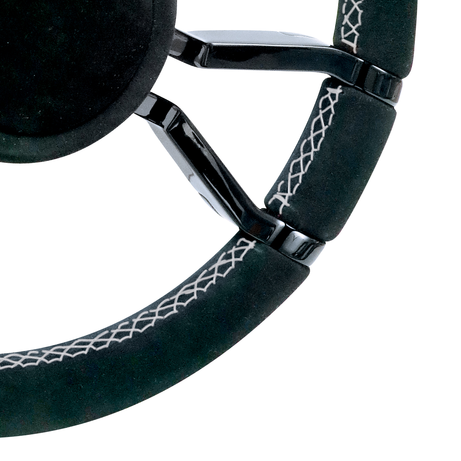 Alcantara covered Livorsi Apex wheel with gloss black spokes – LSWA010501GXA01100 Product Image 2