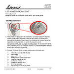 Flat black stainless red LED navigation light – LEDNL3RBK thumbnail image