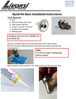 1/2″ Quick Release Fender pin only – QRTFB-NL thumbnail image