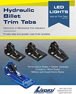 1050 stepped bottom trim tab kit with electric indicator – TTK1050SEL thumbnail image