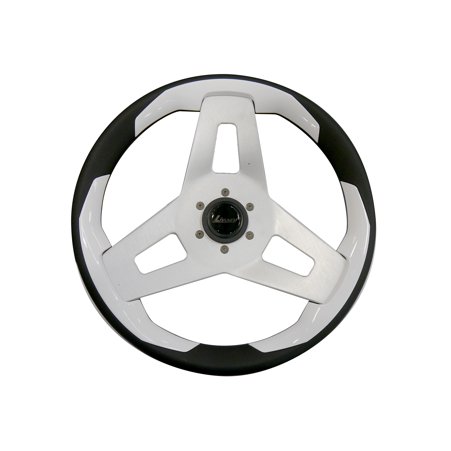 White Loredan wheel with no center cover  – ULSWWLNC Product Image 1