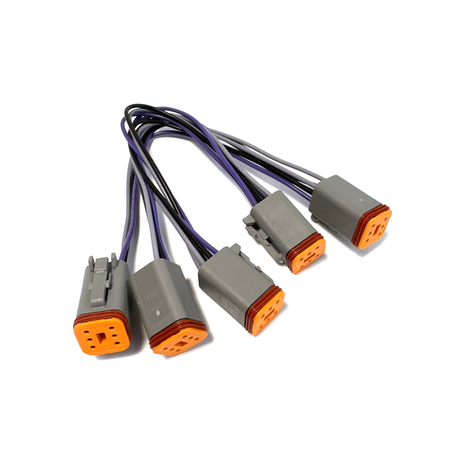 Vantage View Slave Harness for four gauges with 8″ of wire between gauges – VVSH4S Product Image 1