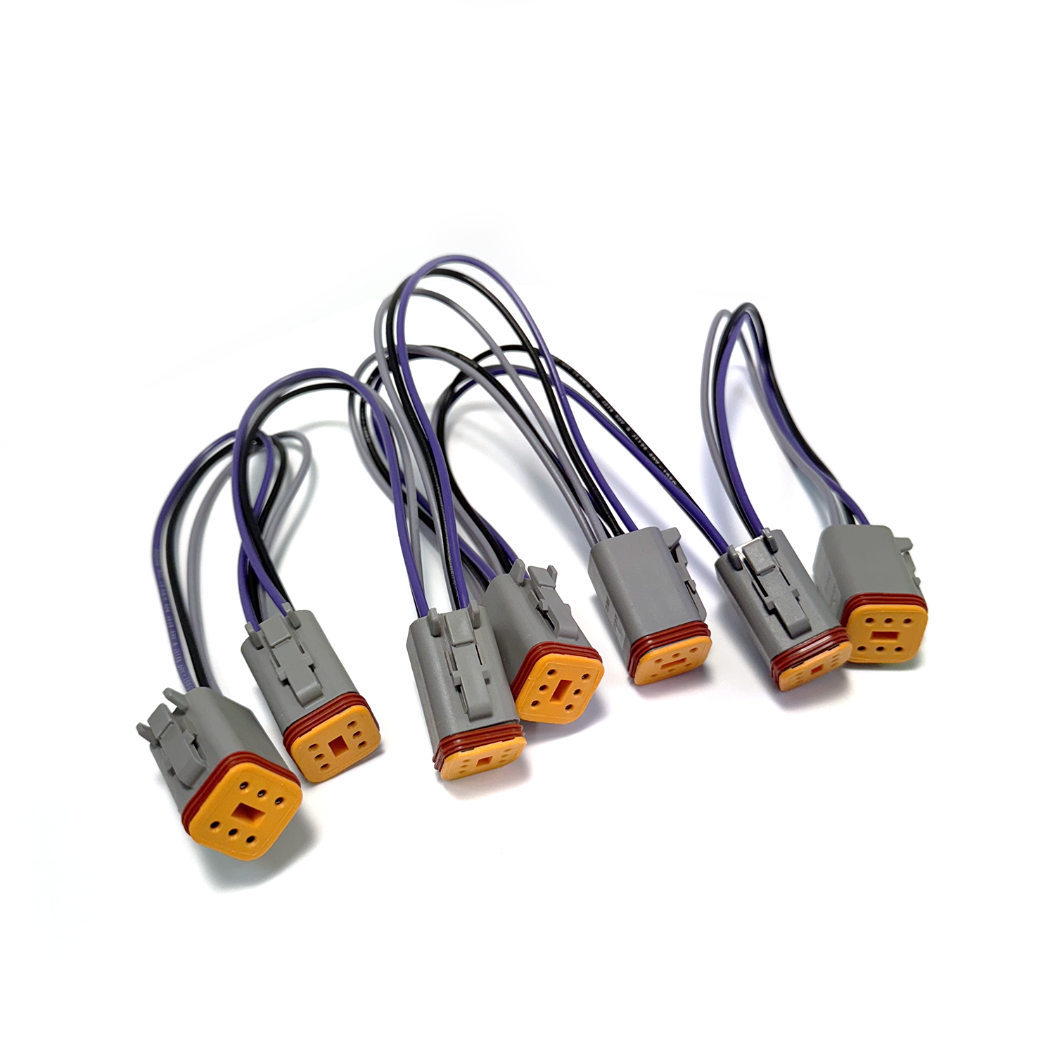 Vantage View Slave Harness for six gauges with 8″ of wire between gauges – VVSH6S Product Image 1