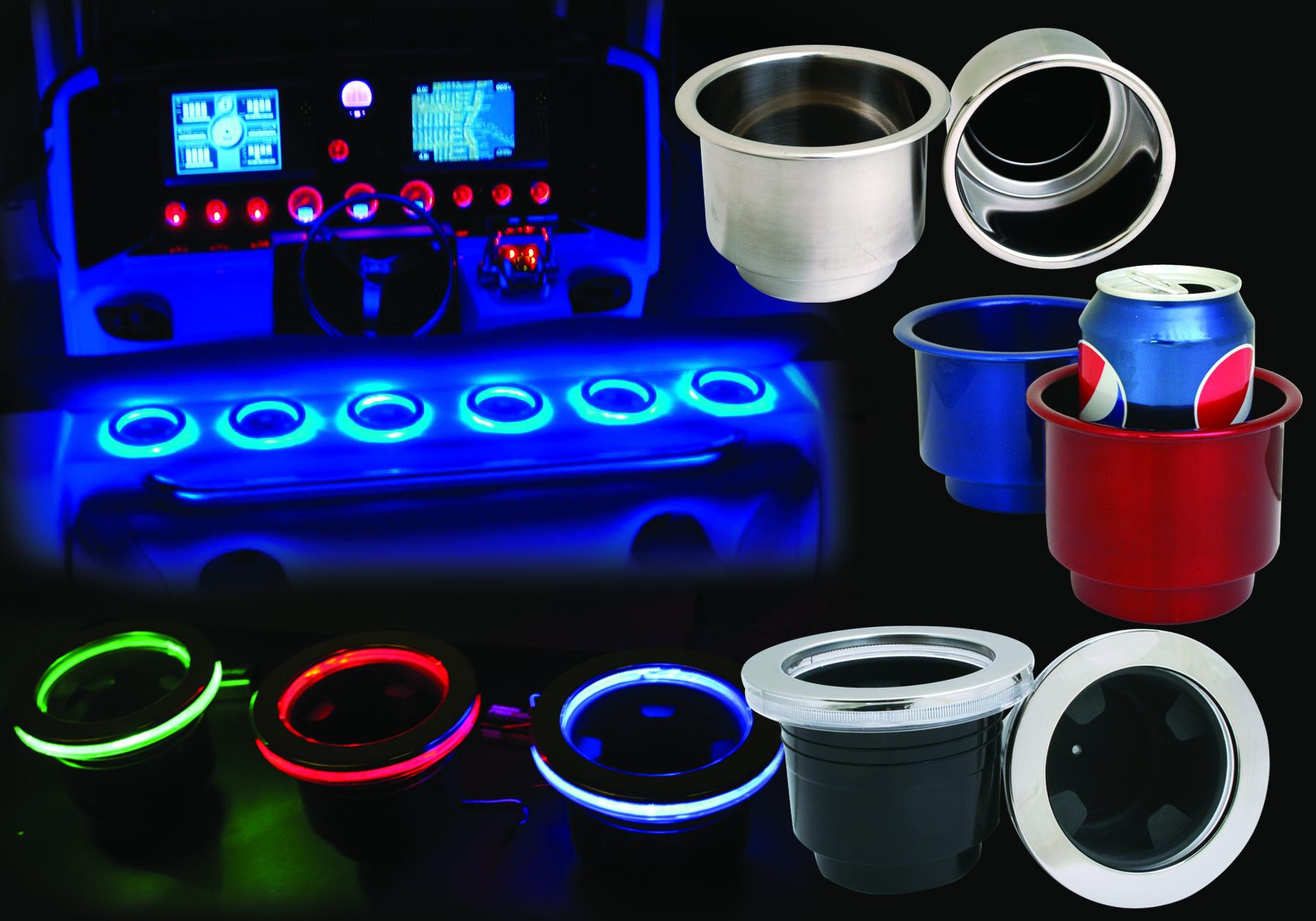 led-beverage-holders