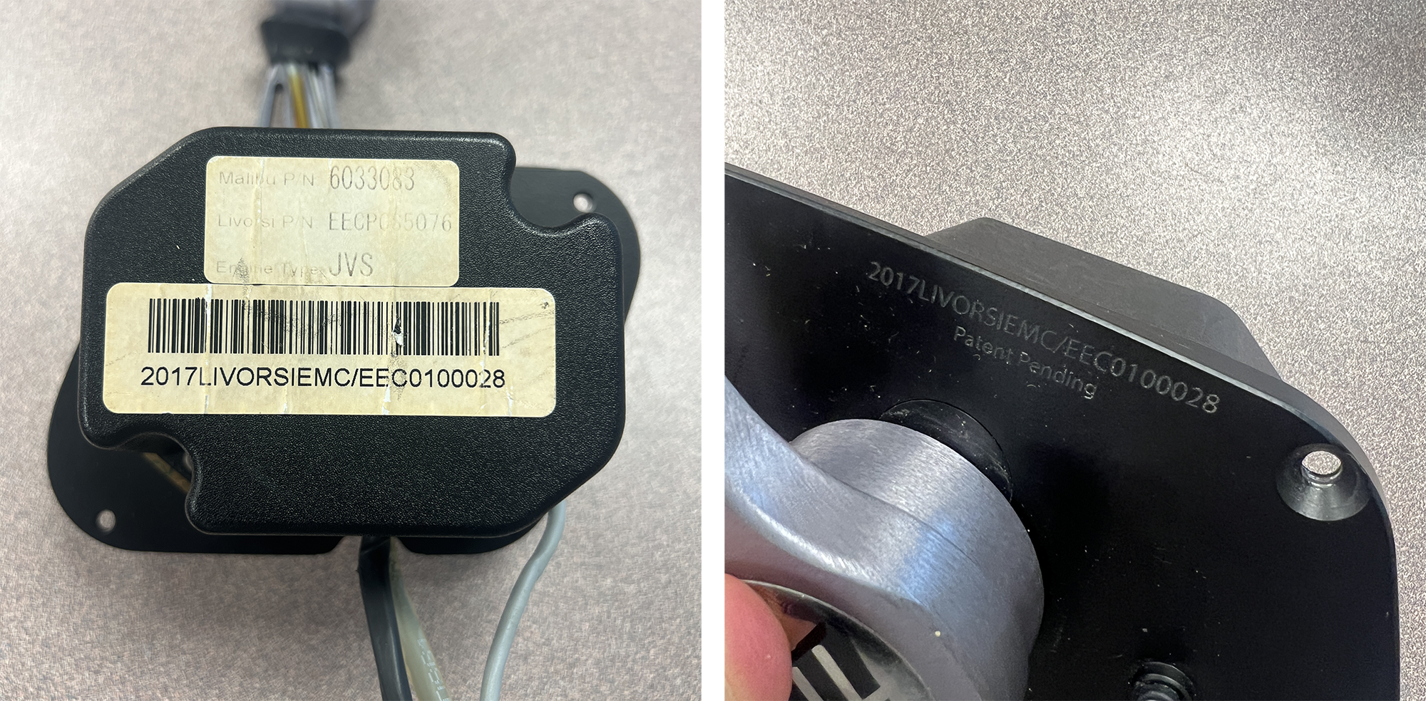 throttle service request - how to find the throttle serial number, in two places